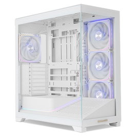 Nox Hummer Blade NXHUMMERBLADEWH Semitorre ATX Gaming Blanc ARGB avec 5 Ventilateurs 140mm et Vitre Trempée