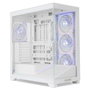Nox Hummer Blade NXHUMMERBLADEWH Semitorre ATX Gaming Blanc ARGB avec 5 Ventilateurs 140mm et Vitre Trempée
