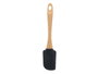 Kinvara Spatule Silicone Noir Manche Bois 25x5.2x2 cm (Set de 24)