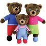 Jemini Coffret de 3 Peluches Petit Ours Brun, Marron