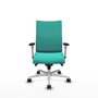 Piqueras Y Crespo Silla Albacete confidente, mécanisme Synchro, Turquoise