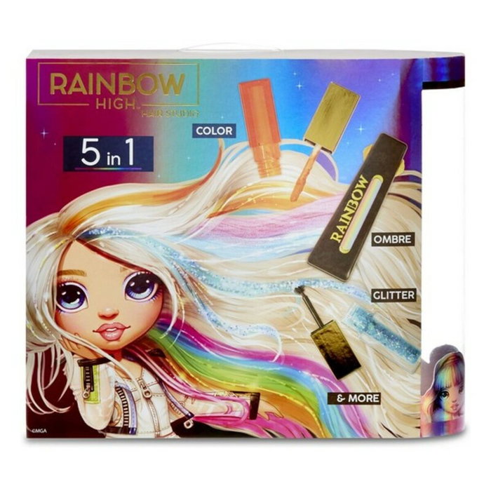 Rainbow High Hair Studio - Poupée Amaya Raine et Kit de Coiffure 5 en 1 Rainbow High Hair Studio - Poupée Amaya Raine et Kit de Coiffure 5 en 1