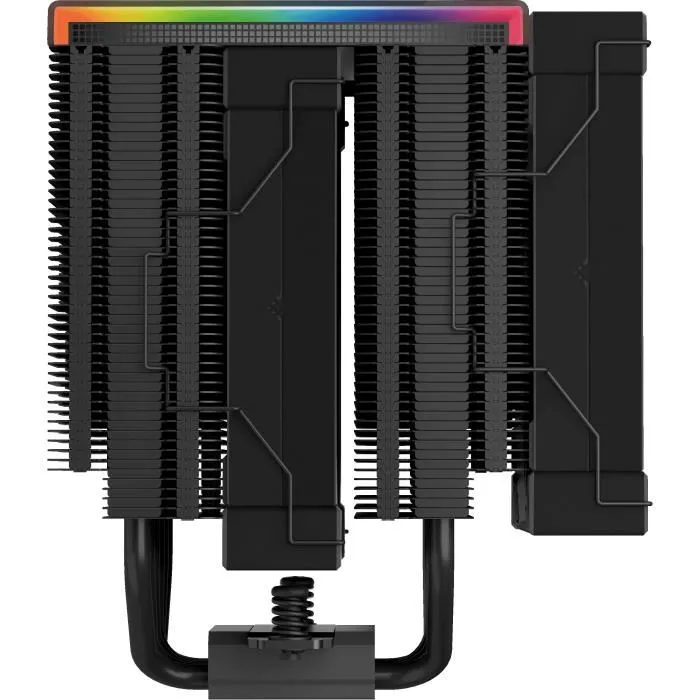 Deepcool AK620 Digital Noir Ventirad CPU avec écran numérique, 2 ventilateurs 120mm, 2 bandes LED A-RGB, Compatible Intel LGA1851/1700/1200/1151/1150/1155 et AMD AM5/AM4