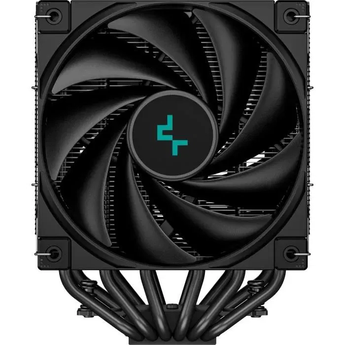 Deepcool AK620 Digital Noir Ventirad CPU avec écran numérique, 2 ventilateurs 120mm, 2 bandes LED A-RGB, Compatible Intel LGA1851/1700/1200/1151/1150/1155 et AMD AM5/AM4