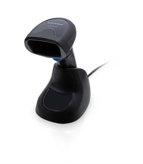 Datalogic QW2500 Kit avec Scanner 2D QuickScan, Cable USB 90A052258 et Support STD-QW25-BK pour lecture optimisée de codes-barres