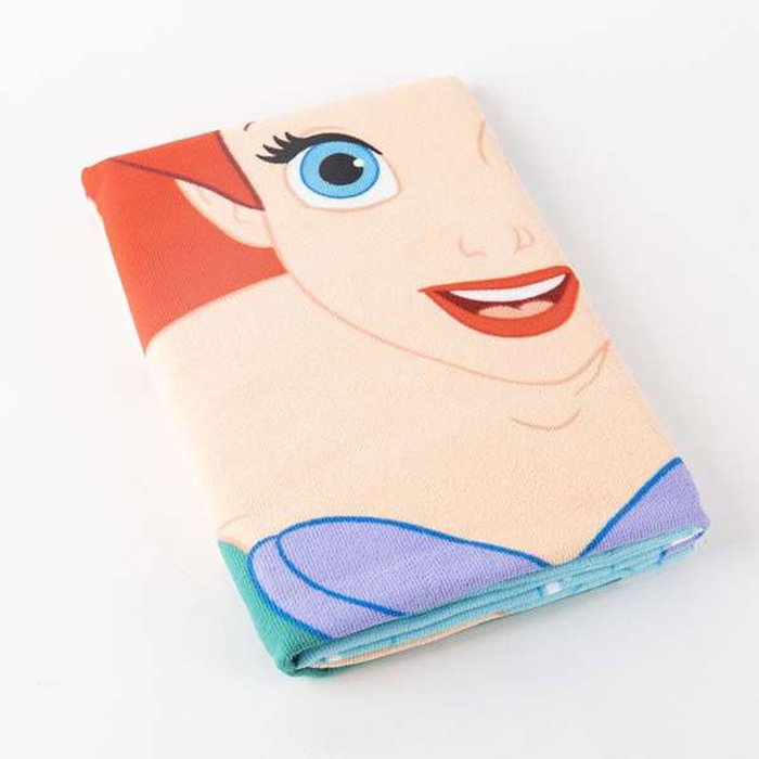 Cerdá Serviette de plage Princess Bleu 70 x 140 cm