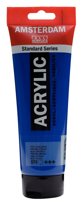 Amsterdam Peinture Acrylique Standard Series Bleu Phtalo 570, 250 ml Amsterdam Peinture Acrylique Standard Series Bleu Phtalo 570, 250 ml