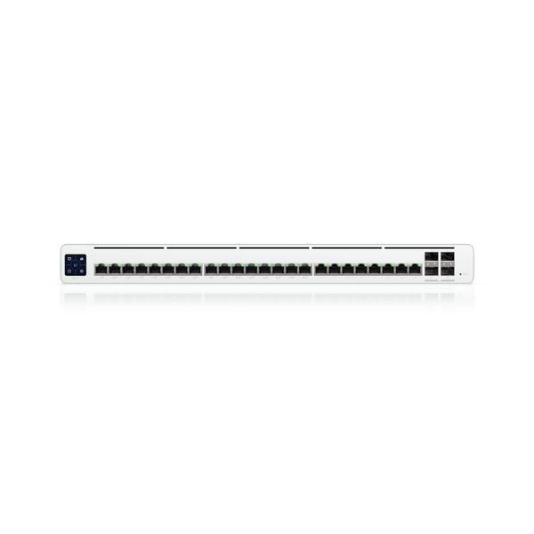 Ubiquiti UISP Switch Pro - Commutateur réseau PoE 24 ports Gigabit Ethernet RJ45 et 4 ports SFP+ 10G, avec écran tactile LCM 1,3" et 220W PoE Ubiquiti UISP Switch Pro - Commutateur réseau PoE 24 ports Gigabit Ethernet RJ45 et 4 ports SFP+ 10G, avec écran tactile LCM 1,3" et 220W PoE