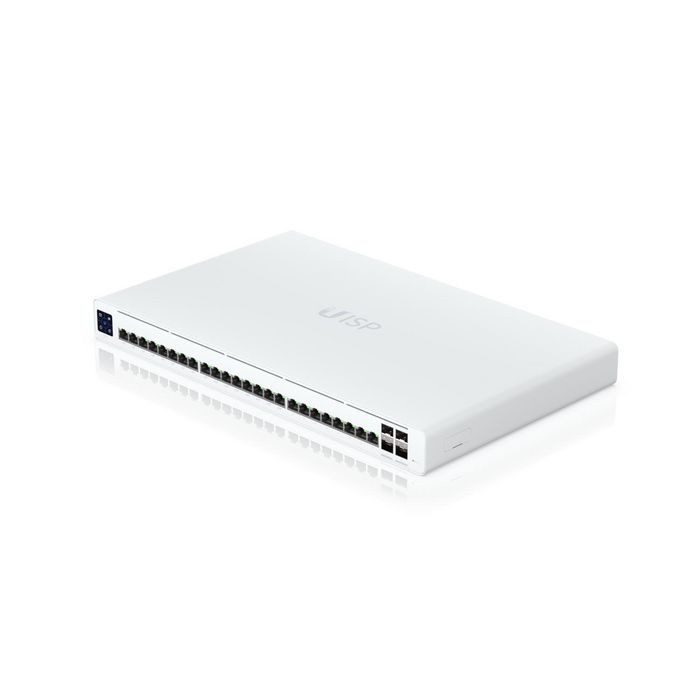 Ubiquiti UISP Switch Pro - Commutateur réseau PoE 24 ports Gigabit Ethernet RJ45 et 4 ports SFP+ 10G, avec écran tactile LCM 1,3" et 220W PoE Ubiquiti UISP Switch Pro - Commutateur réseau PoE 24 ports Gigabit Ethernet RJ45 et 4 ports SFP+ 10G, avec écran tactile LCM 1,3" et 220W PoE