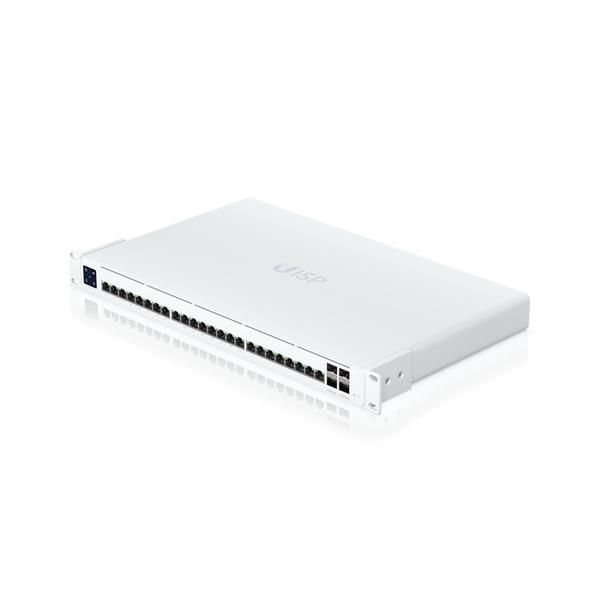 Ubiquiti UISP Switch Pro - Commutateur réseau PoE 24 ports Gigabit Ethernet RJ45 et 4 ports SFP+ 10G, avec écran tactile LCM 1,3" et 220W PoE Ubiquiti UISP Switch Pro - Commutateur réseau PoE 24 ports Gigabit Ethernet RJ45 et 4 ports SFP+ 10G, avec écran tactile LCM 1,3" et 220W PoE