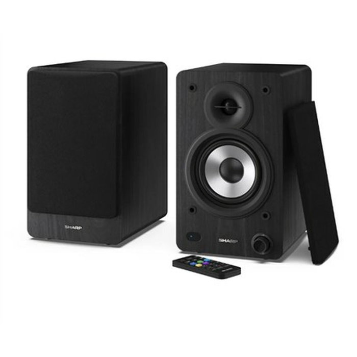 Haut-parleurs de PC Sharp Bookshelf Speakers Noir 60 W Haut-parleurs de PC Sharp Bookshelf Speakers Noir 60 W