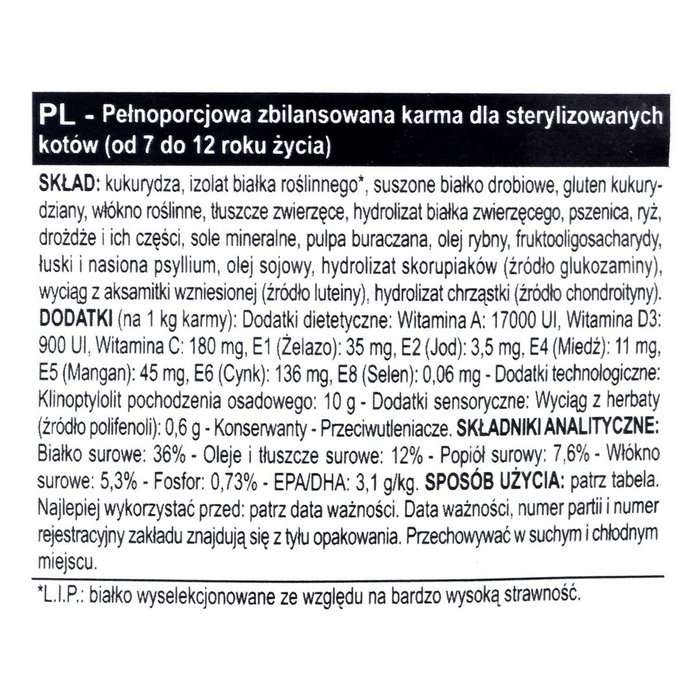 Aliments pour chat Royal Canin Sterilised 7+ Poulet Oiseaux 3,5 kg