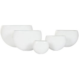 Cache-pot Home ESPRIT Blanc Aluminium 54 x 24 x 36 cm 54 x 25 x 36 cm (5 Unités)