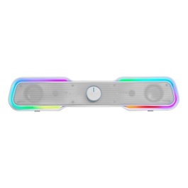 Mars Gaming Barre de Son Gaming MSBX 10W Bluetooth 5.0 RGB DSP Blanc