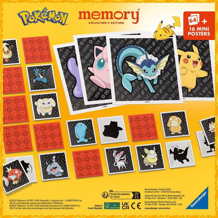 Ravensburger Pokémon Collector's Memory - 64 cartes