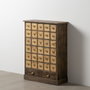 BigBuy Home Caisson à Tiroirs Beige Gris Bois d'épicéa et MDF
