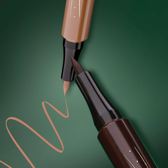 Max Factor MASTERPIECE MICRO MARKER Stylo à sourcils n° 50 - Brun cendré 1 ml - Pointe fine pour des traits précis et tenue 24 heures