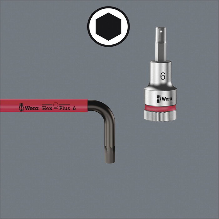 Wera 950/9 Hex-Plus HF 1 Jeu de Clés Mâles Hexagonales Multicolore BlackLaser