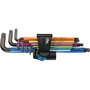 Wera 950/9 Hex-Plus HF 1 Jeu de Clés Mâles Hexagonales Multicolore BlackLaser