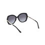 Guess Gafas Lunettes de soleil GU00215 01B - Monture arrondie, verres 55 mm, branches 140 mm