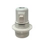 Arditi Porte-lampe E27 avec interrupteur semi-dévissable et rondelle, 2-250 V, blanc, Ø60 x 80 mm