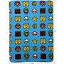 Mario Bros - Plaid polaire décoratif Super Mario - 100 x 140 cm - Couverture chaude et douce pour canapé, lit ou voyage - Motif Items fidèle à l'univers du jeu