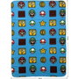 Mario Bros Plaid Polaire Multicolore Carreaux Écossais 100 x 140 cm