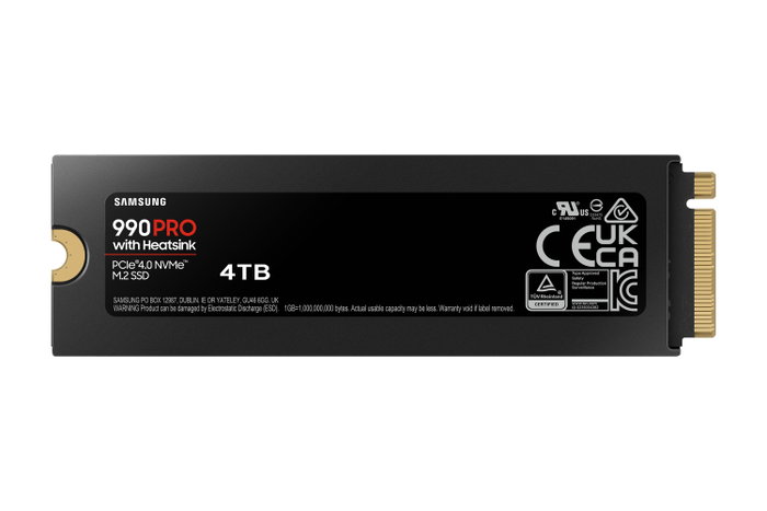 Samsung 990 PRO Heatsink 4 To Samsung 990 PRO Heatsink 4 To