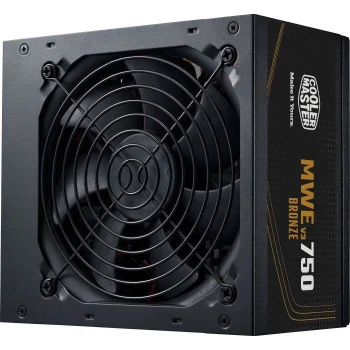 Cooler Master MPE-7501-ACABW-BEU MWE 750 V2 - Alimentation PC ATX 750W 80 PLUS Bronze - Non Modulaire - Ventilateur 12 cm - Noir Cooler Master MPE-7501-ACABW-BEU MWE 750 V2 - Alimentation PC ATX 750W 80 PLUS Bronze - Non Modulaire - Ventilateur 12 cm - Noir