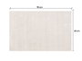 Giftdecor Tapis Soft Crème 60 x 90 cm en Feutre Polyester Blanc (Set de 12)