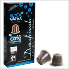 ALTERNATIVA 3 Café Décaféiné Bio Compostable 10 Capsules
