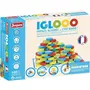 Jeujura Iglooo 100 Pieces - Jeu d'Adresse et de Logique avec Palets et Tapis, Règles Incluses