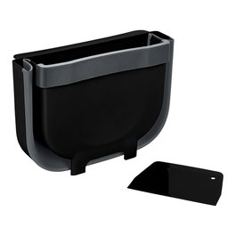 Wenko Cubo de basura plegable pour porte de placard 5 L Noir 25,5x18x18 cm