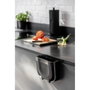 Wenko Cubo de basura plegable pour porte de placard 5 L Noir 25,5x18x18 cm
