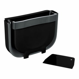 Wenko Poubelle pour porte de placard Fago 5 L Noir Pliable