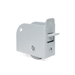 Q&Q Rueda Rexton - Roulette pour lit gigogne à double paroi, épaisseur 30 mm, couleur grise avec frein