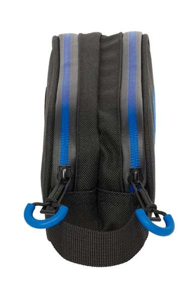Safta Portatodo Double Umbro Noir Intense, Boîte de Rangement à Deux Compartiments 21 x 8 x 6 cm, Pour Enfants Dès 3 Ans, Langue Espagnole