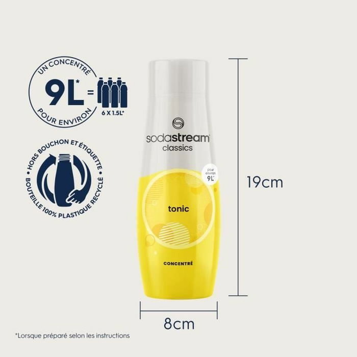 Sodastream Lot de 6 concentrés Tonic 440 ml Sodastream Lot de 6 concentrés Tonic 440 ml