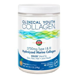 KAL Clinical Collagen Type I-Iii 298g - Complément alimentaire collagène marin vitamine C pour peau cheveux ongles articulations