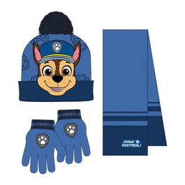 Cerdá Ensemble 3 pièces écharpe Paw Patrol - 20 x 2 x 52 cm - Set enfant - A partir de 3 ans - Bleu