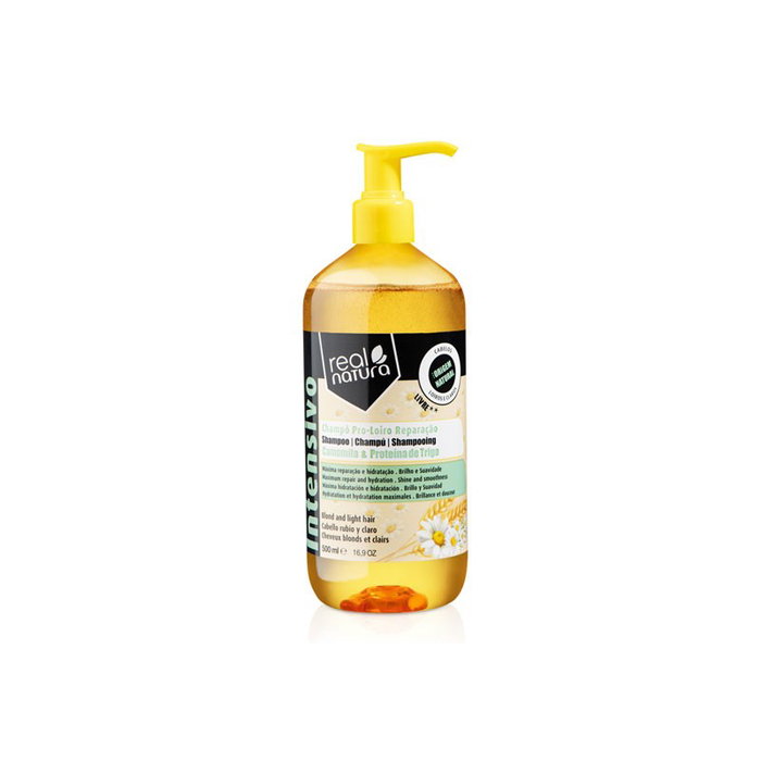 Real Natura Champú Sem Sal Pro-Loiro Reparação 500ml Real Natura Champú Sem Sal Pro-Loiro Reparação 500ml