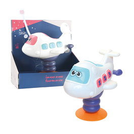 Tachan Avion Balancier de Table avec Ventouse - Jouet d'Éveil avec Sons et Lumières - Fonctionne avec 2 Piles AA Incluses - Recommandé à partir de 12 mois