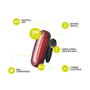 GSC Evolution Lumière arrière de vélo LED USB rechargeable