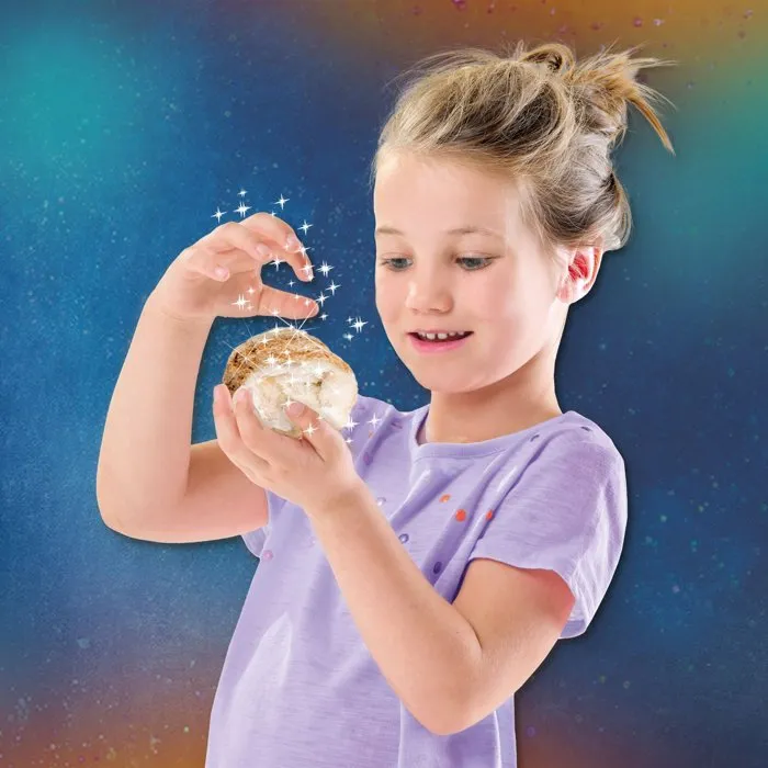 SES CREATIVE Jeu de découverte Géodes à Ouvrir - Explore et Révèle des Cristaux Naturels - Activité Créative Enfant 6+ - Idée Cadeau