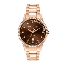 Trussardi R2453141008 - Montre Homme Rose et Marron