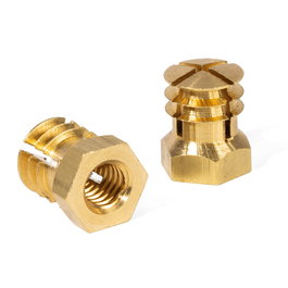 HERRAJES ALK Tuerca expansible en laiton M6 avec pastille M6x13 pour perçage 10mm