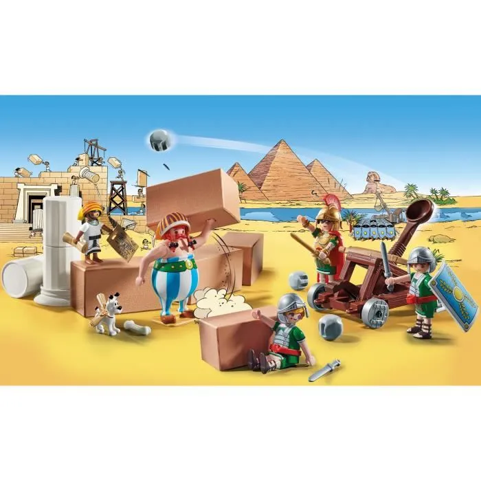 PLAYMOBIL 71268 - Set de construction Astérix : Numerobis et la bataille du Palais, siège des Romains, 56 pièces, jouet pour enfants dès 5 ans