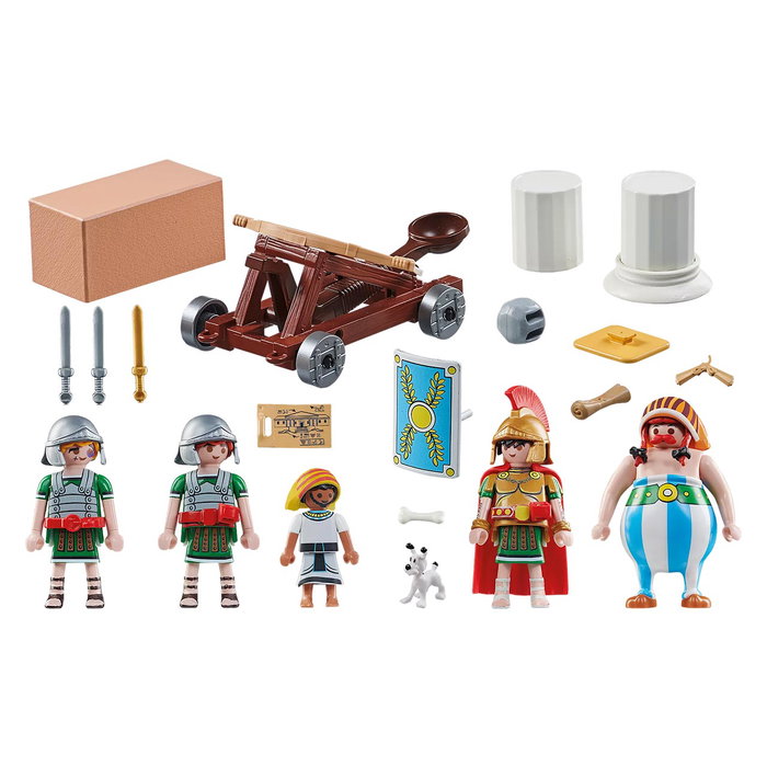 Playmobil Astérix : Numerobis et la bataille du Palais, Siège des Romains, 56 pièces