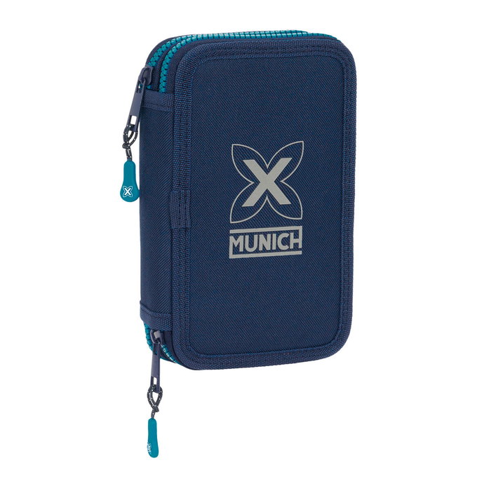 Plumier double Munich Nautic Blue marine 12.5 x 19.5 x 4 cm 28 Pièces Plumier double Munich Nautic Blue marine 12.5 x 19.5 x 4 cm 28 Pièces