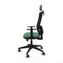 Piqueras y Crespo Chaise de Bureau Horna avec Appui-tête et Mécanisme Sincro/Traslack - Vert Émeraude